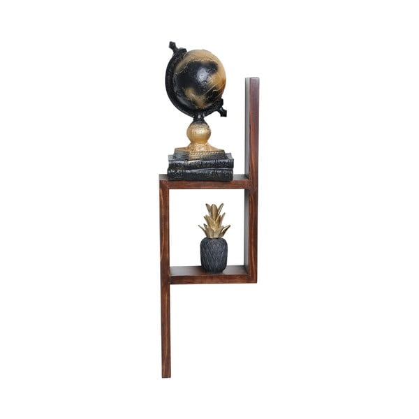 Natúr színű többszintes jegenyefenyő fali polc 17 cm Linn – Kalune Design-image-2