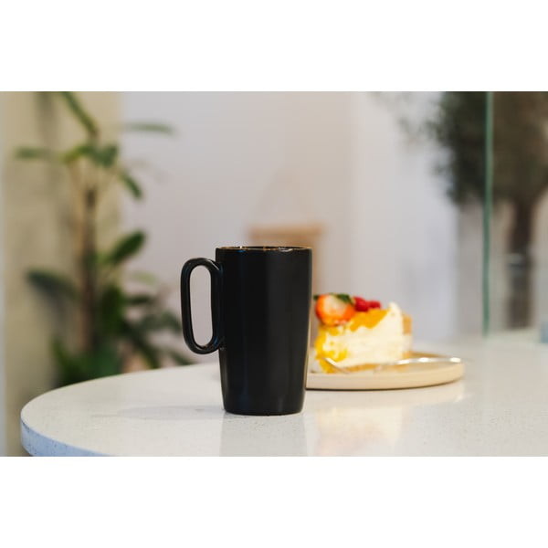 Fekete agyagkerámia bögre szett 2 db-os 330 ml Fuori – Vialli Design-image-4