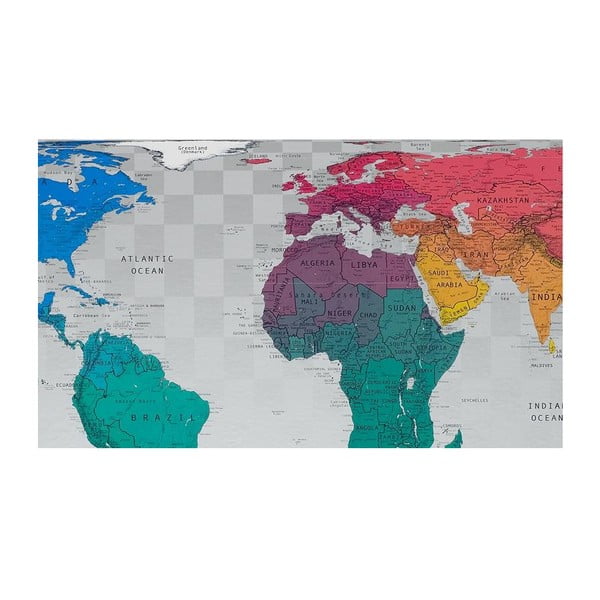 Future World Map világtérkép áttetsző borítással, 101 x 58 cm - The Future Mapping Company-image-2