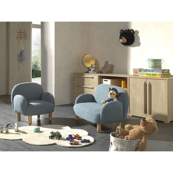 Kék buklé gyerek fotel Rocky – Vipack-image-1