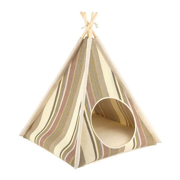 Bézs teepee sátor kisállatoknak 63x63 cm Cozy Cove Seacost – P.L.A.Y.