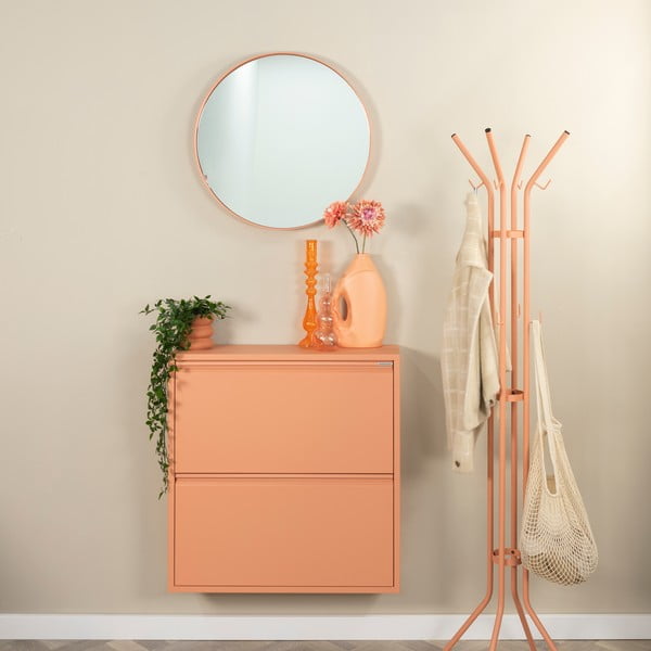 Lazacszínű fém billenő ajtós cipőtartó 75x77,5x22,5 cm Billy – Spinder Design-image-1