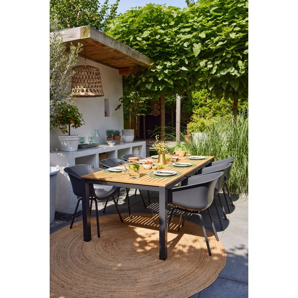 Sötétszürke műanyag kerti szék szett 2 db-os Jill Rondo – Hartman-image-4