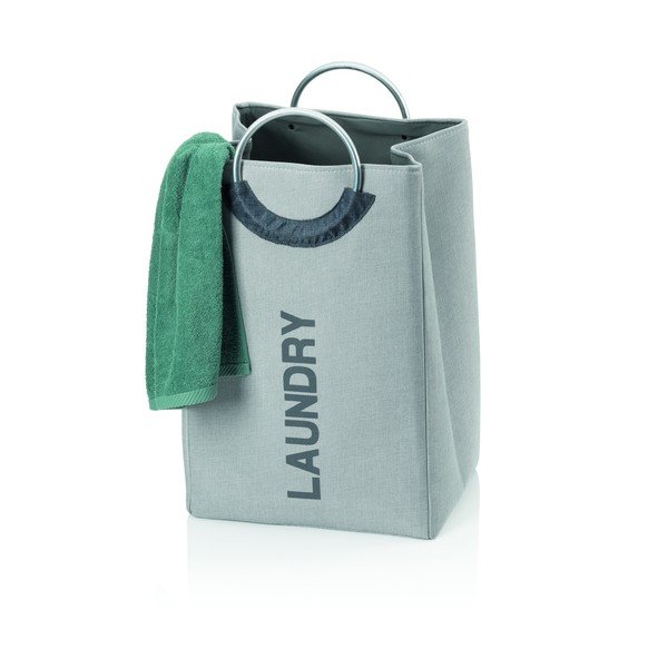 Palma szürke szövet szennyeskosár - Kela-image-1