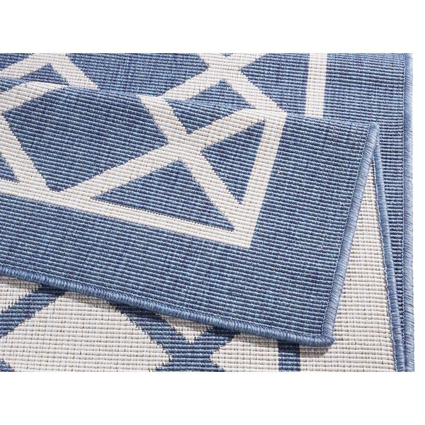 Sydney kék-krémszínű kültéri szőnyeg, 150 x 80 cm - NORTHRUGS-image-4