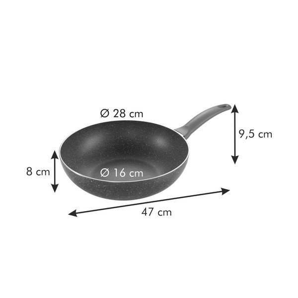 Wok serpenyő ø 28 cm Manico  Rosso – Tescoma-image-3