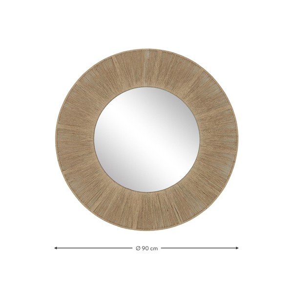 Citra fali tükör fém kerettel, ø 90 cm - Westwing Collection-image-4