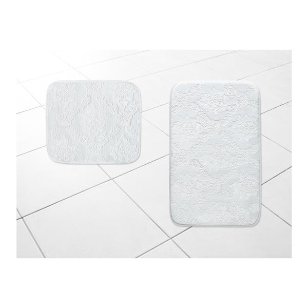 Beldon 2 részes szürke fürdőszobai szőnyeg szett - Confetti