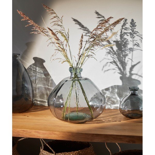 Kék újrahasznosított üveg váza (magasság 33 cm) Brenna – Kave Home-image-1