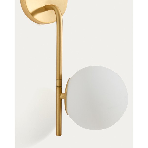 Fehér-aranyszínű fali lámpa Brisia – Kave Home-image-4