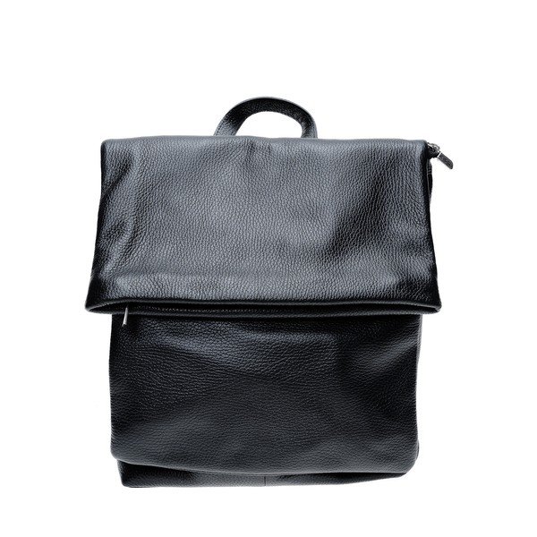 Fekete bőr hátitáska - Isabella Rhea