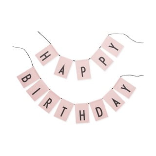 Happy Birthday rózsaszín betűfüzér - Design Letters