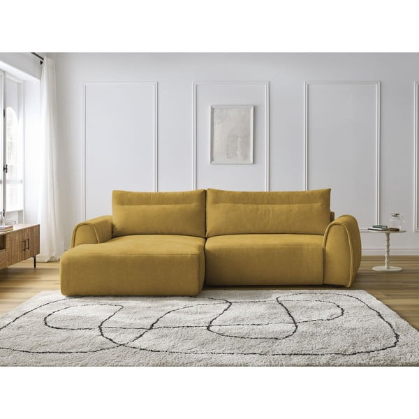 Okkersárga sarokkanapé Aden – Bobochic Paris-image-1