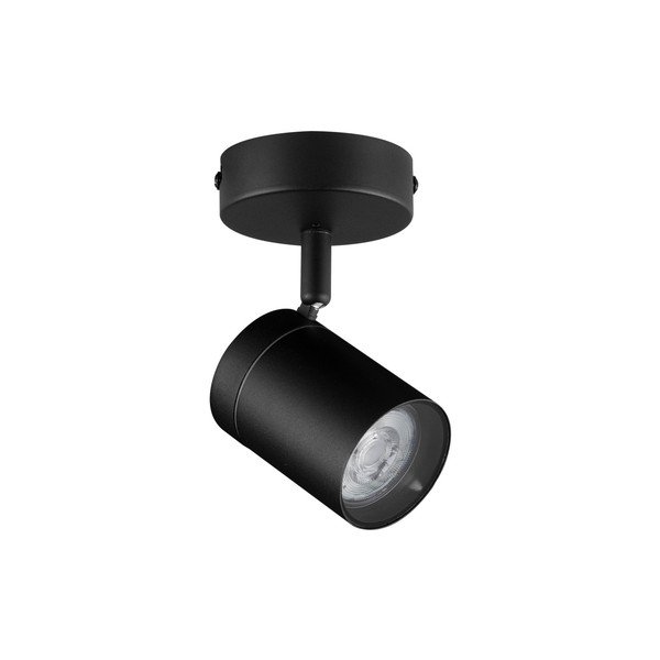 Matt fekete fém spotlámpa hajlítható szerkezettel 12x8 cm Alma – Nova Luce