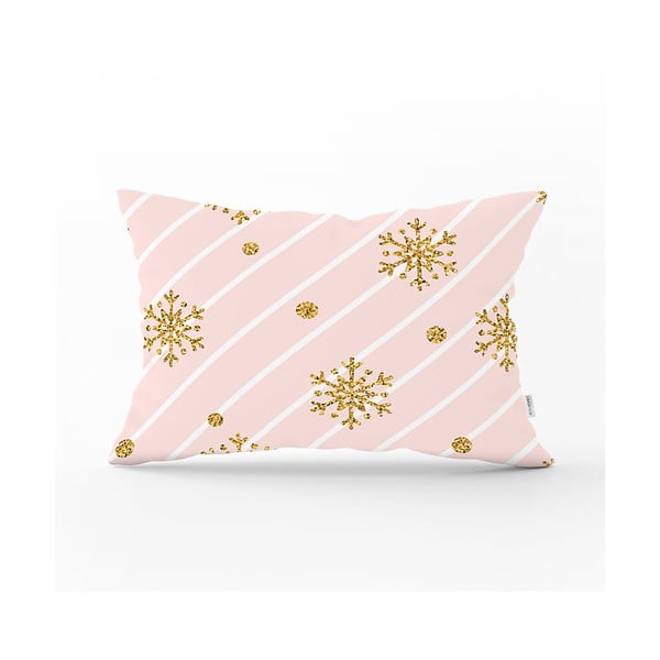 Golden Snowflake karácsonyi párnahuzat, 35 x 55 cm - Minimalist Cushion Covers