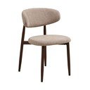 Bézs-sötétbarna kárpitozott étkezőszék Levanto – House Nordic