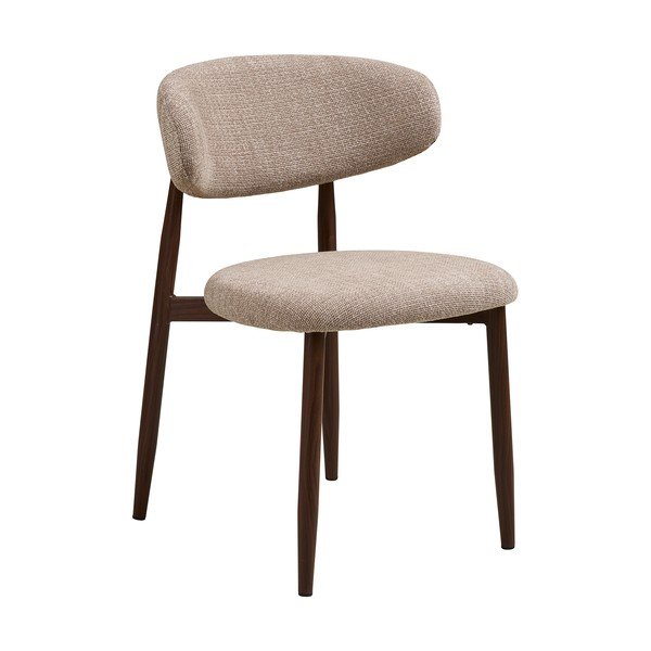 Bézs-sötétbarna kárpitozott étkezőszék Levanto – House Nordic