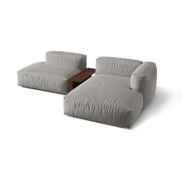 Világosszürke moduláris sarokkanapé (jobb oldali) Martina – Micadoni Home-image-2