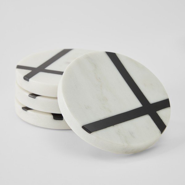 Imeris 4 db-os poháralátét szett - Kave Home-image-1