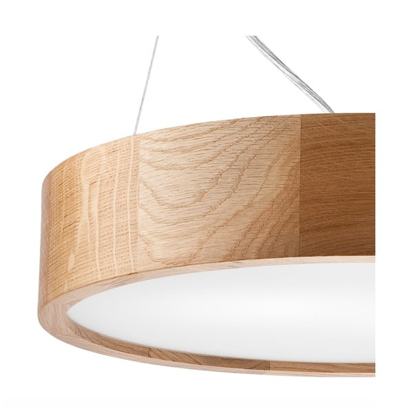 Barna függőlámpa üveg búrával ø 47 cm Eveline – LAMKUR-image-3