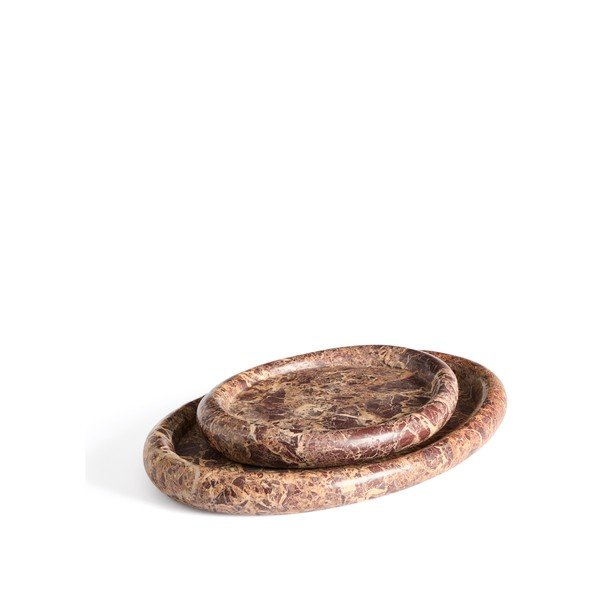 Márvány dekoratív tálca 28x43 cm Lenorel – Kave Home-image-4