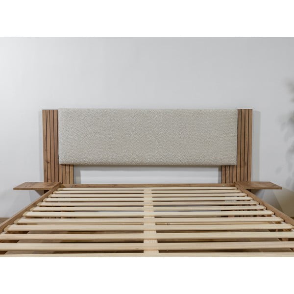 Bézs franciaágy ágyráccsal 140x190 cm Lior – Bobochic Paris-image-3