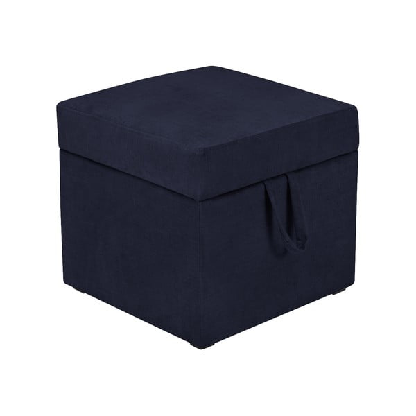 Cube sötétkék zsámoly tárolóhellyel - KICOTI