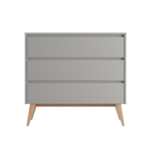 Szürke alacsony gyerek komód 100x52,5 cm Swing – Pinio-image-1
