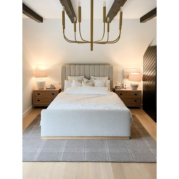 Antracitszürke gyapjú szőnyeg 133x190 cm Calisia M Grid Prime – Agnella-image-4