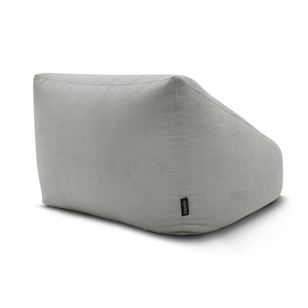 Világosszürke kordbársony babzsákfotel Lilibet – Bobochic Paris-image-4