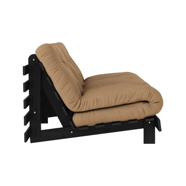 Barna kinyitható kanapé 160 cm Roots Black Night – Karup Design-image-4