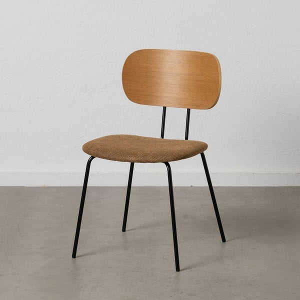 Barna-natúr színű étkezőszék szett 4 db-os Cleo – Ixia-image-1