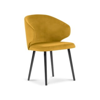 Nemesis citromsárga étkezőszék bársony kárpittal - Windsor & Co Sofas