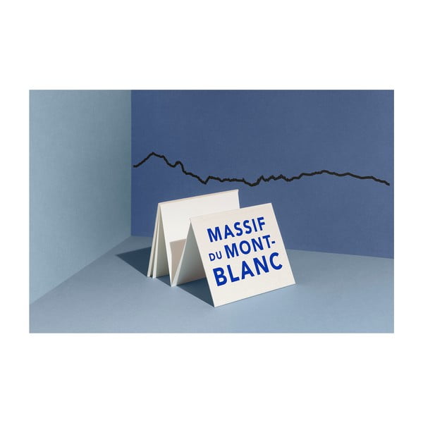 Mont Blanc fekete város sziluett - The Line