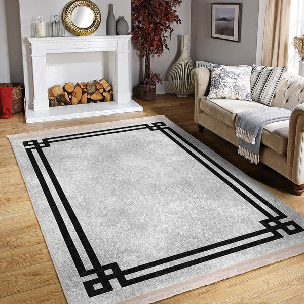 Fekete-szürke szőnyeg 160x230 cm – Mila Home-image-3