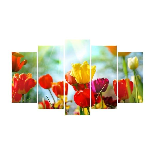 Flower Color Canvas többrészes vászonkép