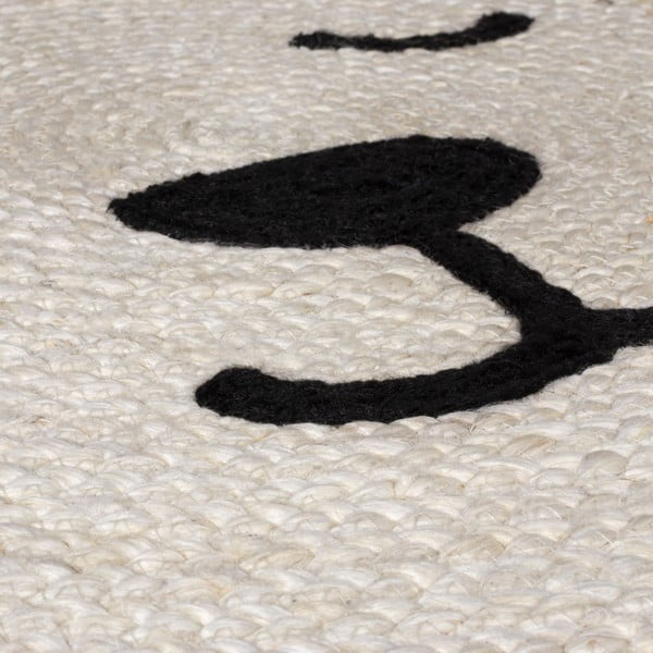 Natúr színű juta gyerek szőnyeg 100x100 cm Leo Lion – Flair Rugs-image-3