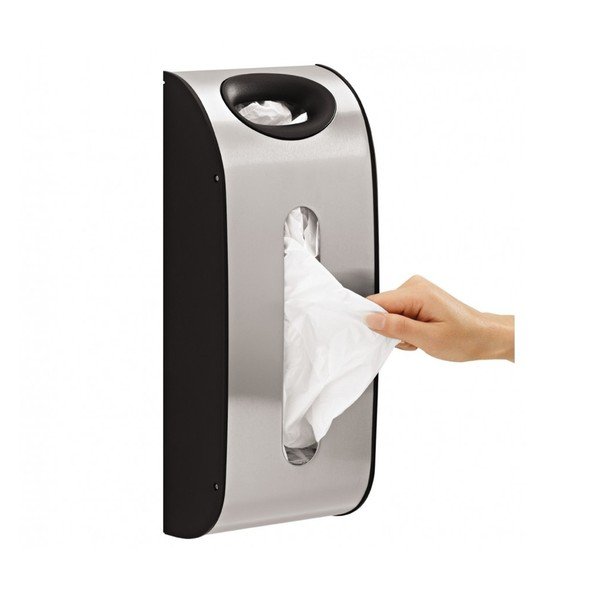 Fali rozsdamentes bevásárlózacskó rendszerező - simplehuman-image-1