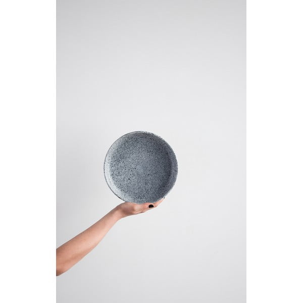 Mess fekete-fehér agyagkerámia tál ø 23,5 cm - ÅOOMI-image-1