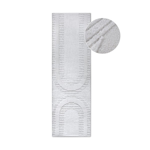 Krémszínű futószőnyeg 80x240 cm Bartoux Cream White – Elle Decoration