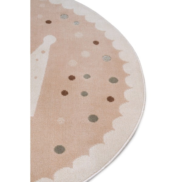 Bézs gyerek szőnyeg ø 100 cm Crown – Hanse Home-image-1