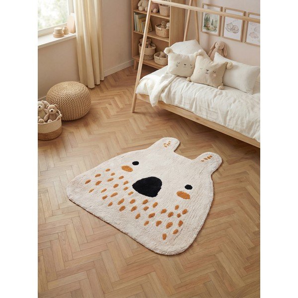 Krémszínű mosható-kézi szövésű pamut gyerek szőnyeg 120x137 cm Snuggle Nienchen – Hanse Home-image-1