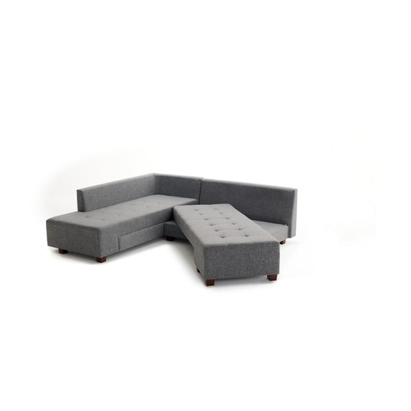 Home Bailey szürke kinyitható kanapé, bal oldali - Balcab-image-2