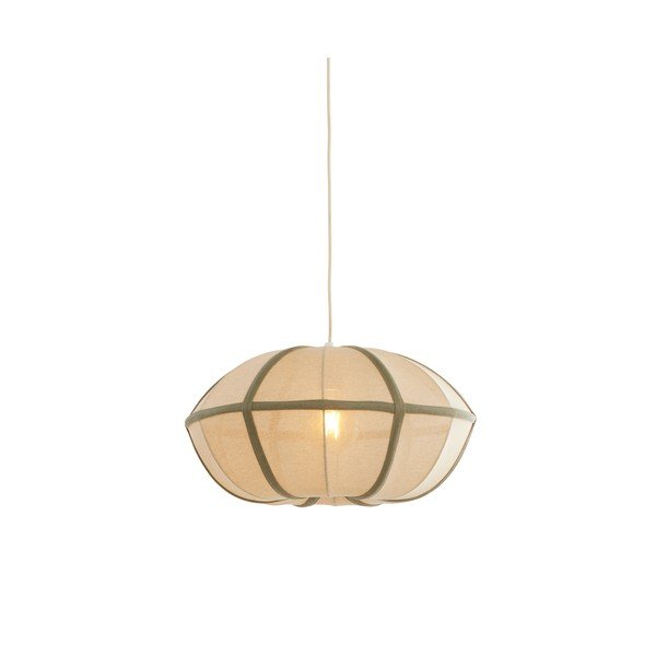 Krémszínű függőlámpa textil búrával Mirelys – Light & Living-image-2