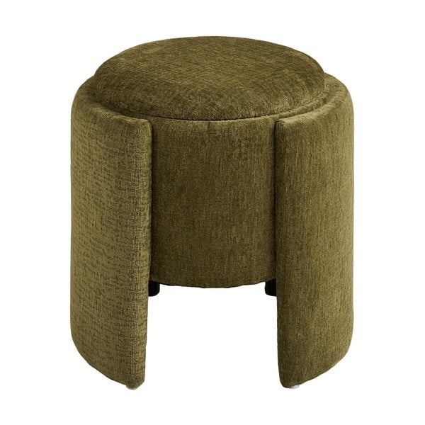 Khaki zsenília puff Walsdorf – House Nordic