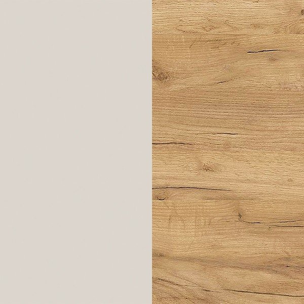 Krémszínű függő szekrény tölgyfa dekorral 93x52x29 cm Libbiano – Germania-image-3