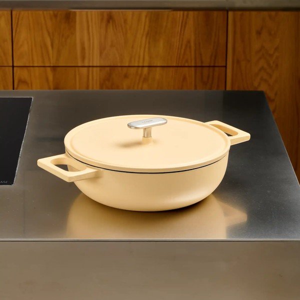 Öntöttvas serpenyő fedővel ø 26 cm tegame  Mattia 3.0 – FABINI-image-1