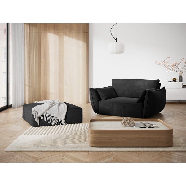 Sötétszürke fotel Vanda – Mazzini Sofas-image-1