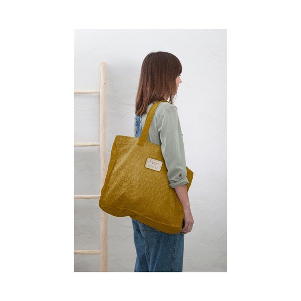 Mustard szövet táska, szélesség 42 cm - Really Nice Things-image-1