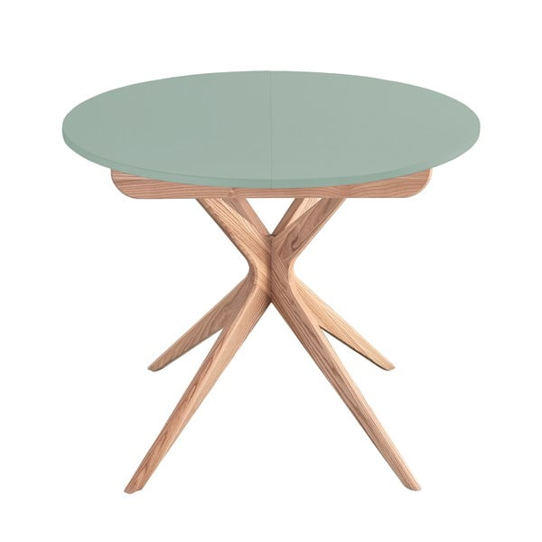 Kerek bővíthető étkezőasztal hosszabbító asztallappal ø 90 cm Jubi – Ragaba